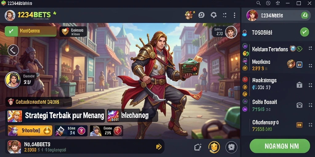 Tampilan gameplay mendebarkan di 1234BETS dengan strategi taktis.
