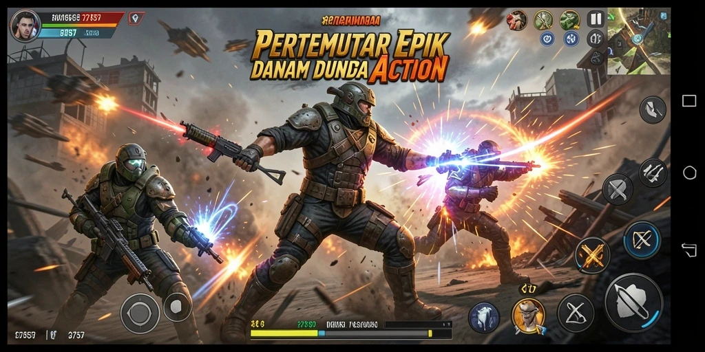 Screenshot gameplay aksi seru dari 2757 yang menegangkan.