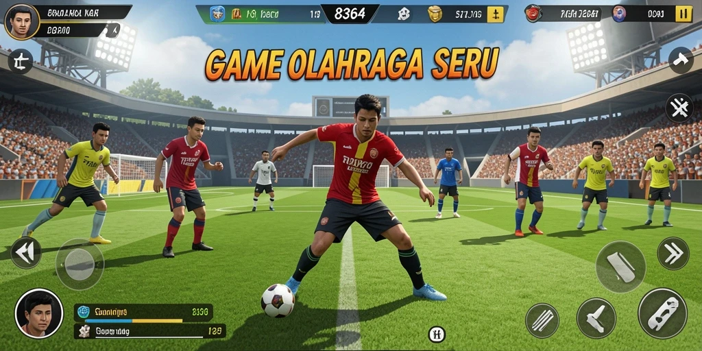 Screenshot game 8364 menampilkan momen mendebarkan dalam pertandingan olahraga.