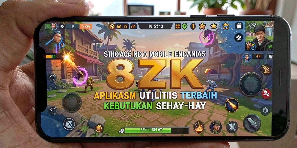 Tampilan utama 8ZK dengan fitur utilitas yang menarik.