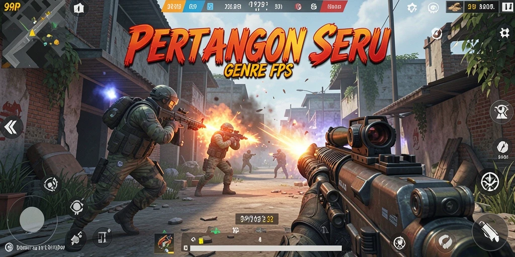 Tampilan gameplay menegangkan di 99RP dengan aksi tembak-menembak intens.