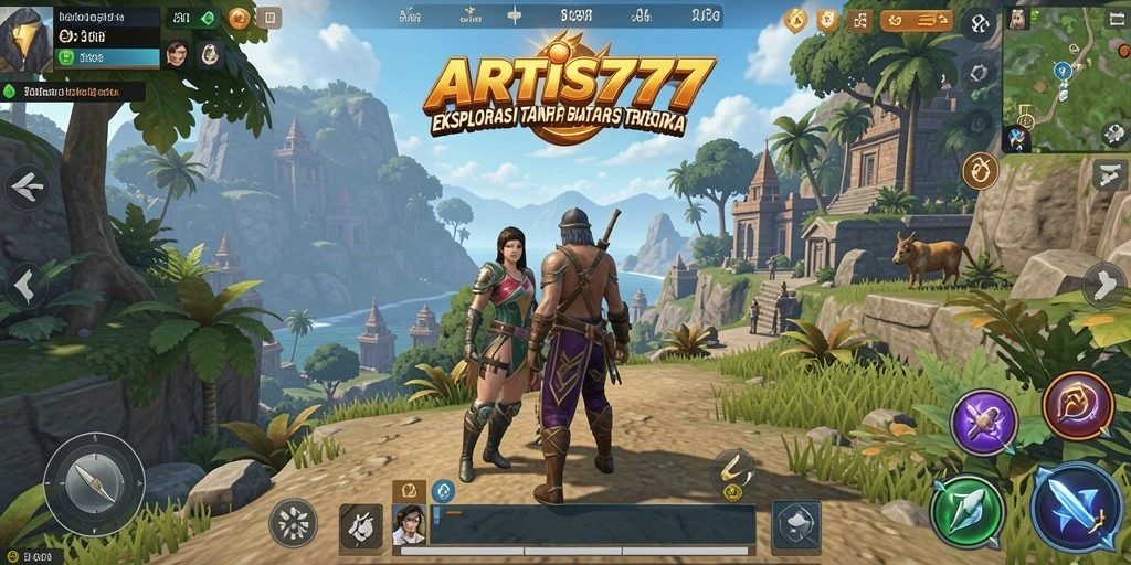 Tangkapan layar dari gameplay Open World ARTIS777 yang mengesankan.