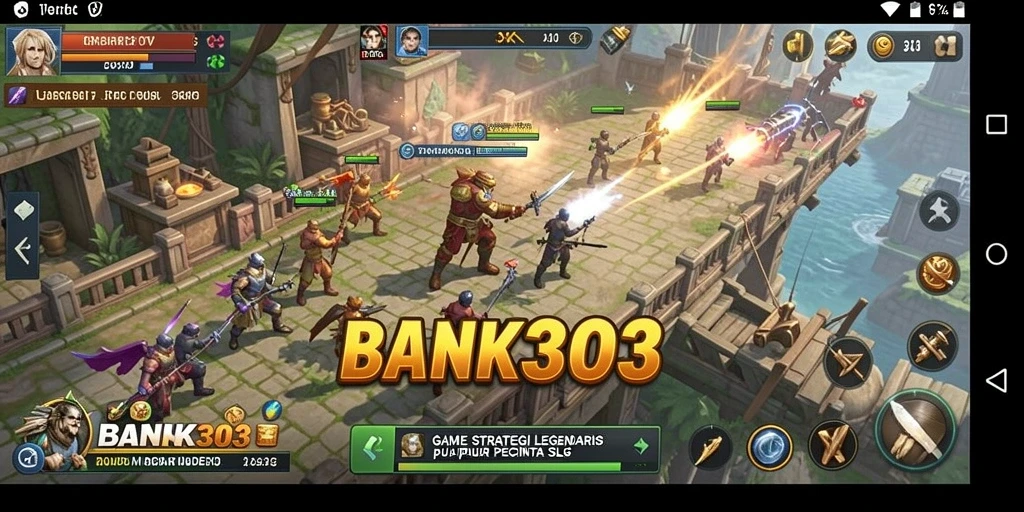 Gameplay BANK303 menampilkan strategi mendalam dan pertempuran menarik.