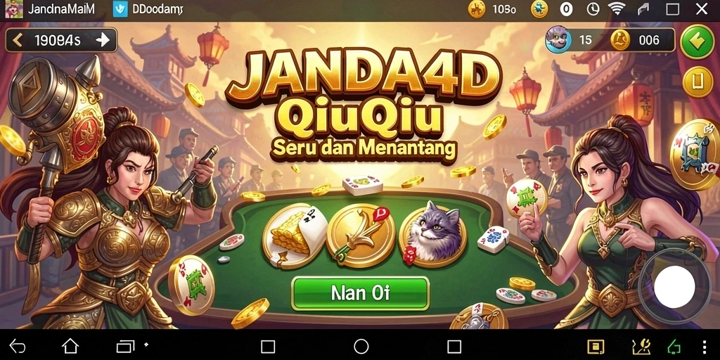 Screenshot gameplay QiuQiu yang seru di JANDA4D.