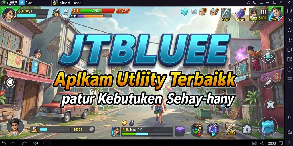 Tampilan utama JTBLUE yang menampilkan fitur-fitur utility canggih.