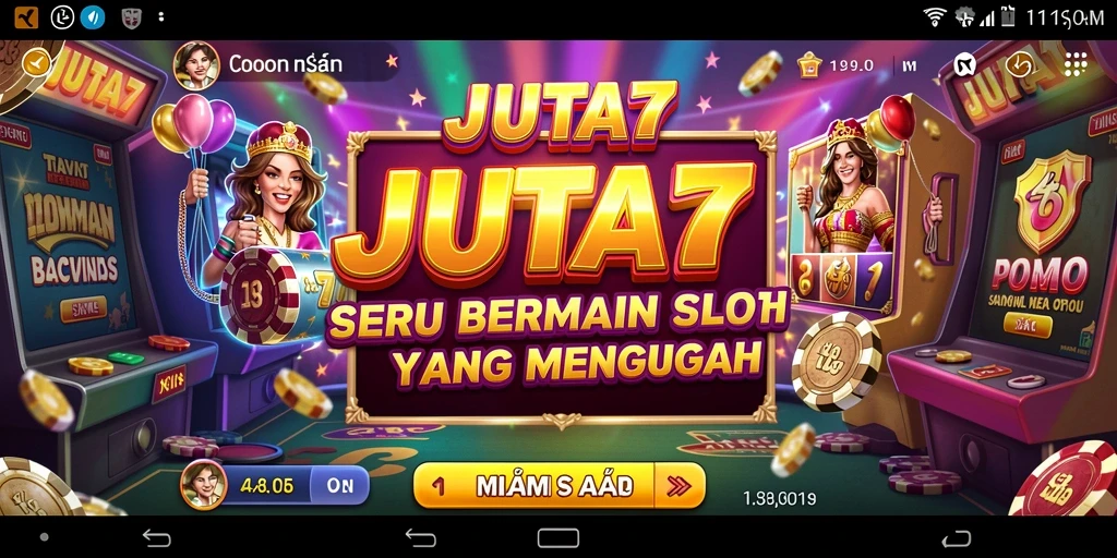 Screenshot gameplay JUTA7 menampilkan suasana slot yang seru dan menarik.
