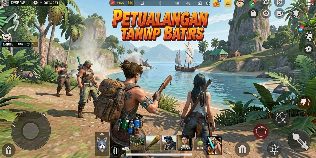 Screenshot gameplay KKRP menunjukkan petualangan eksploratif yang mendebarkan.