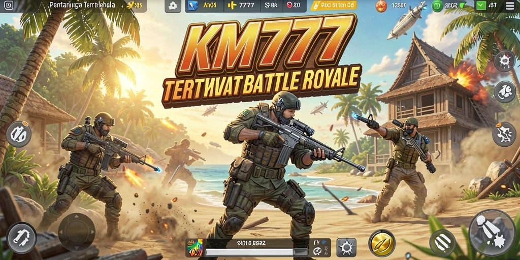 Gameplay seru di KM777 dengan pertarungan Battle Royale.