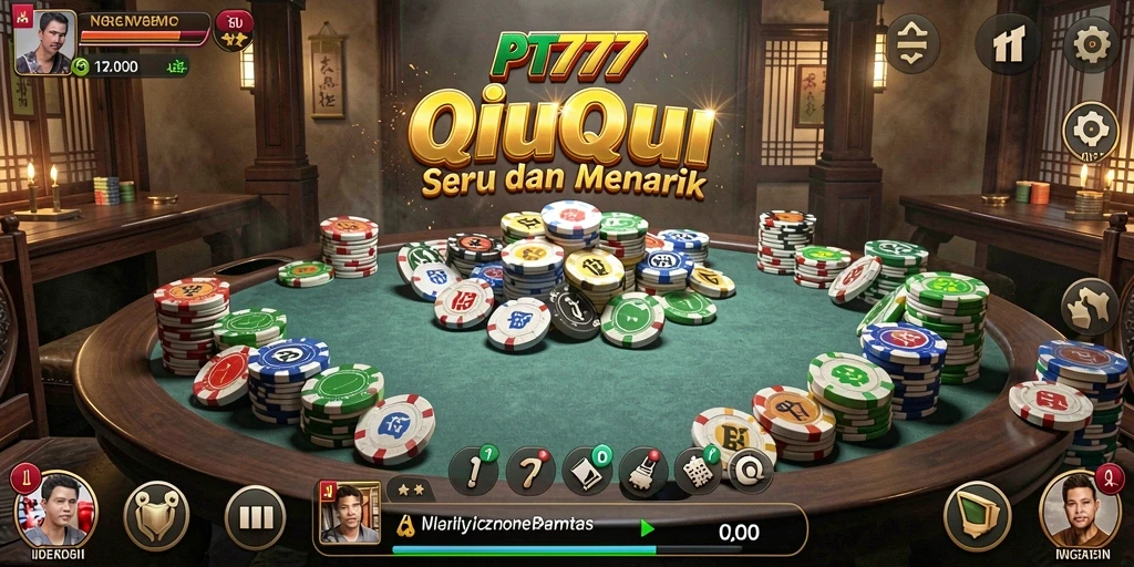 Tangkapan layar gameplay QiuQiu yang seru dan menarik.