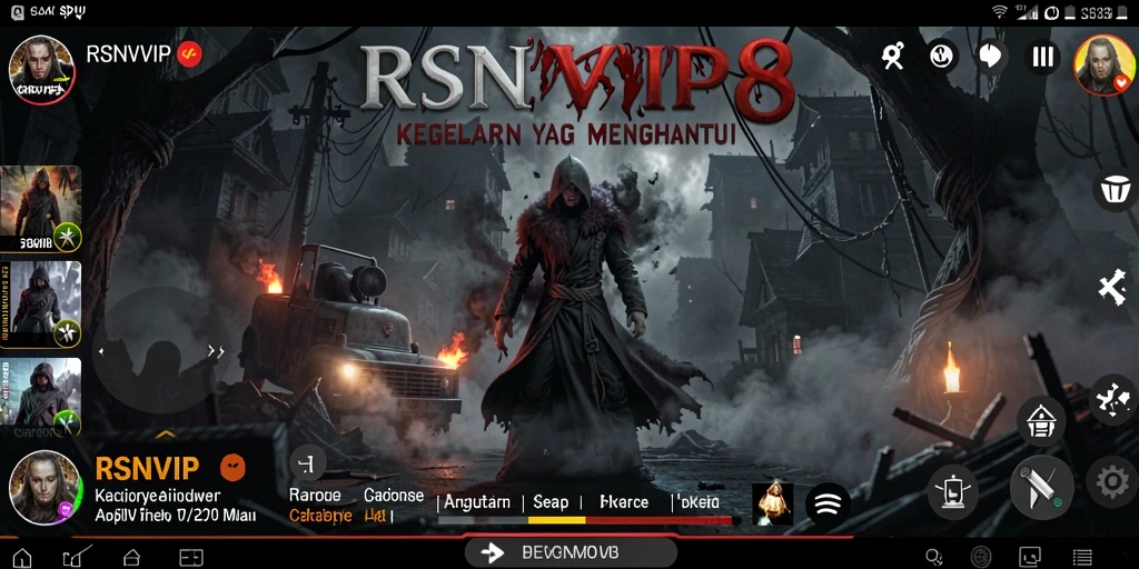 Tampilan gameplay RSNVIP8 yang menakutkan dan mendebarkan.