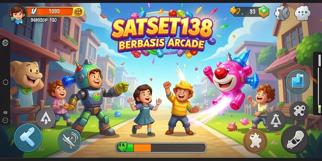 Tampilan gameplay seru SATSET138 dalam format Arcade.