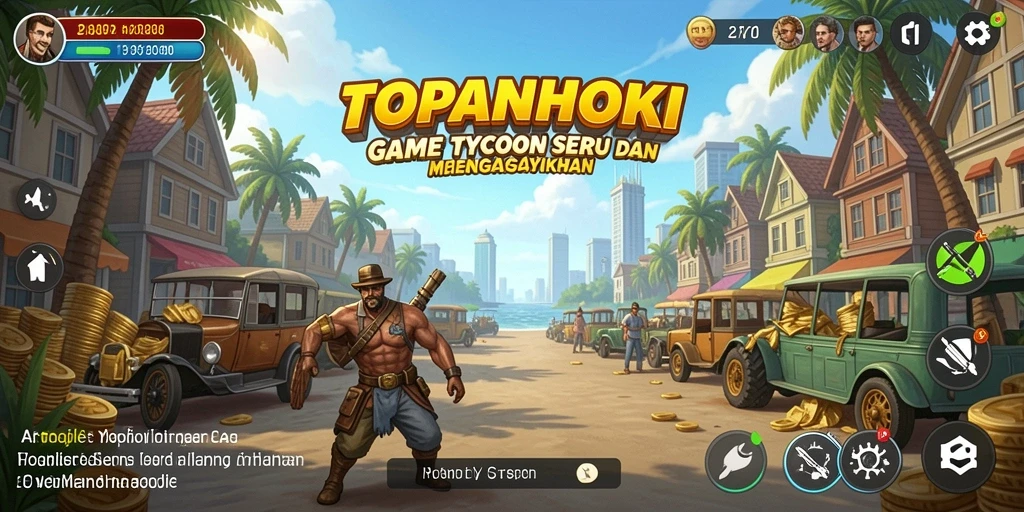 Tampilan gameplay seru di dunia Tycoon hoki.