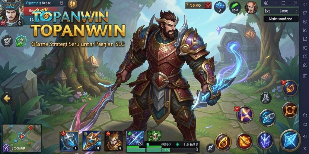 Tangkapan layar gameplay TOPANWIN menampilkan pertempuran strategi yang epik.