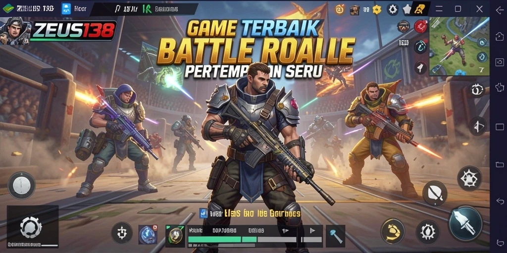 Tangkapan layar permainan <strong>ZEUS138</strong> menunjukkan aksi Battle Royale yang mendebarkan.