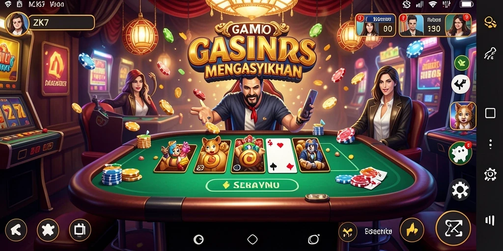 Tampilan gameplay ZK7 yang menarik dan mendebarkan.